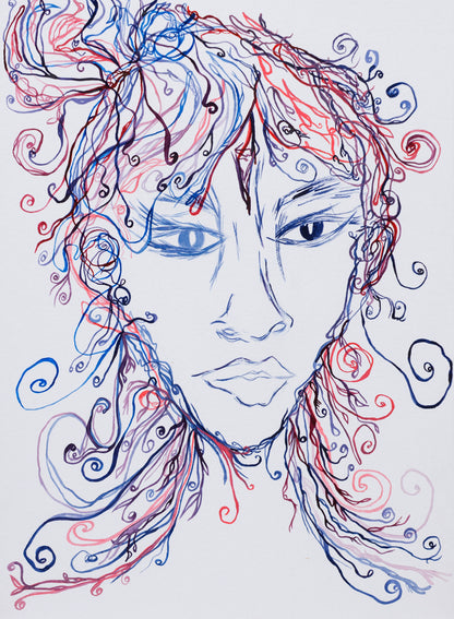 The Lady Creating - Original Fine Art Painting