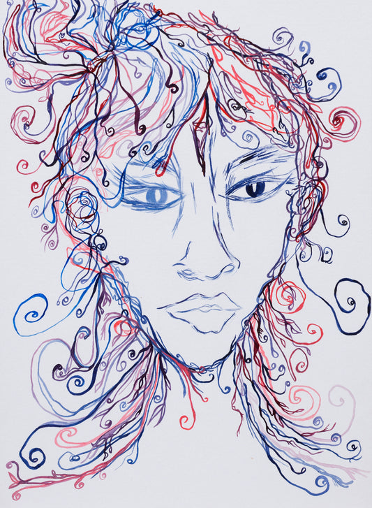 The Lady Creating - Original Fine Art Painting