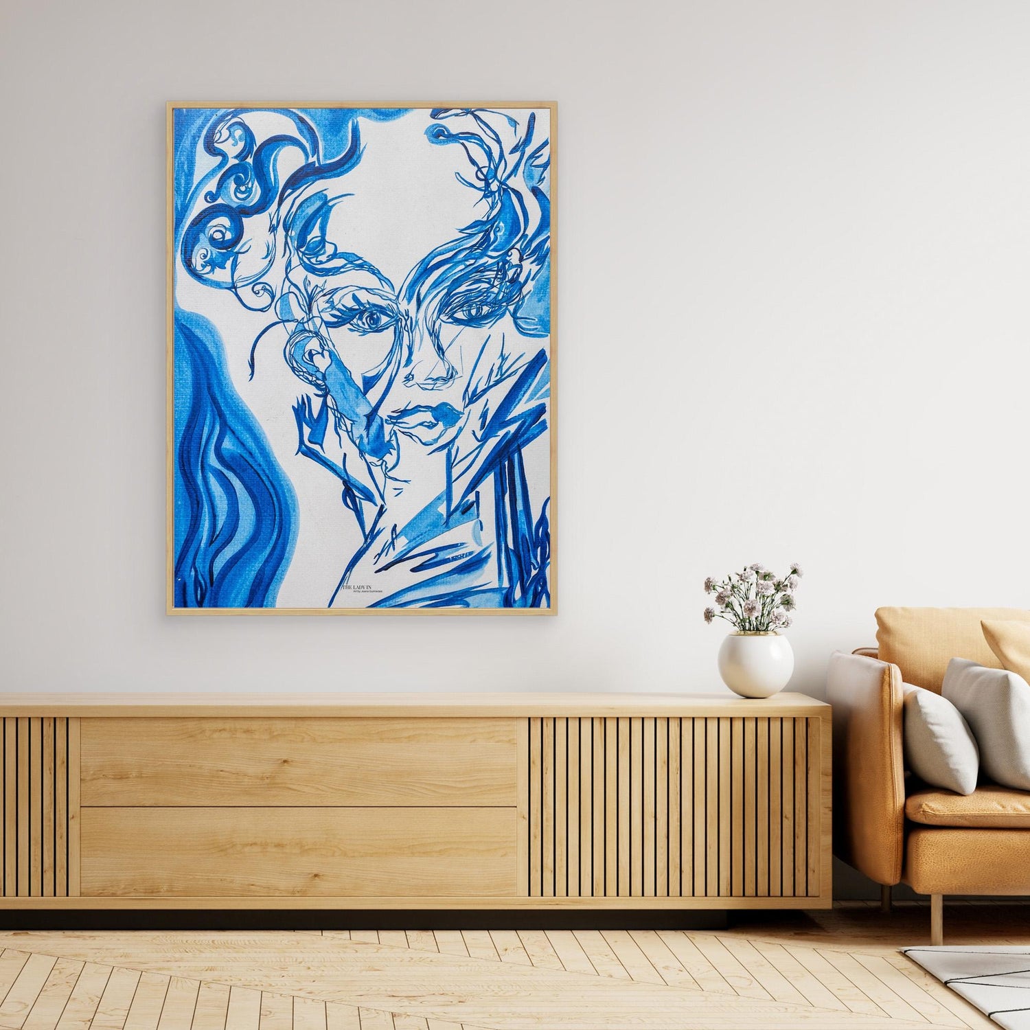 The Lady in the Mirror in the Morning - Canvas Art Print