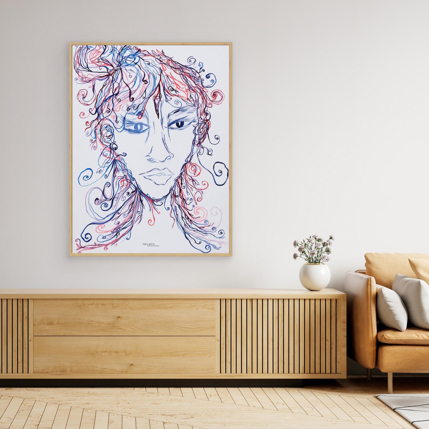 The Lady Creating - Canvas Art Print