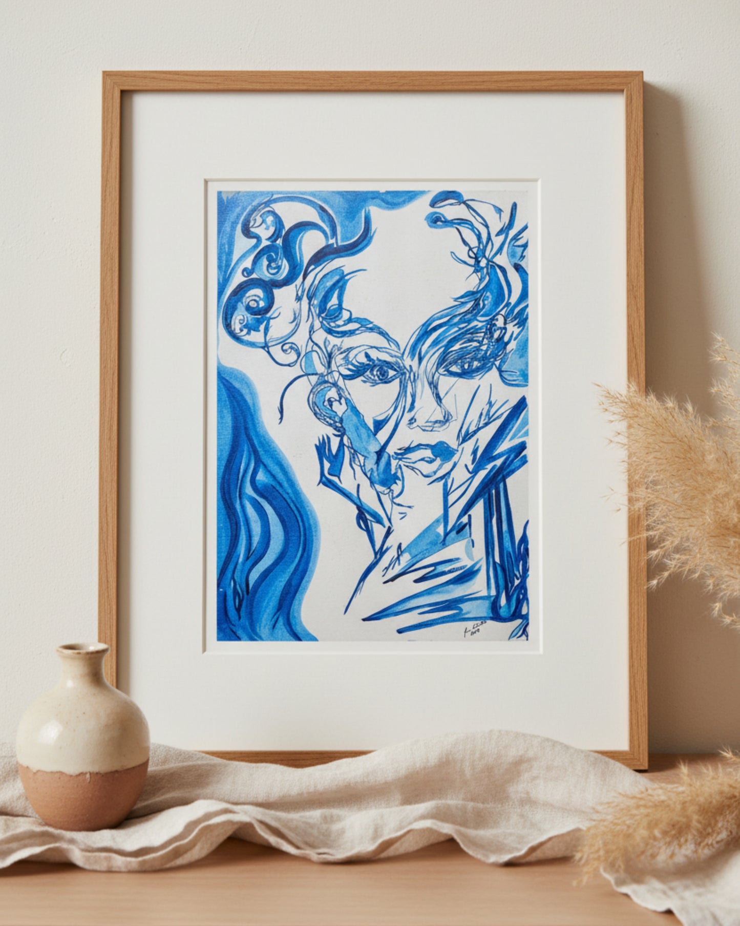 The Lady in the Mirror in the Morning - Original Painting