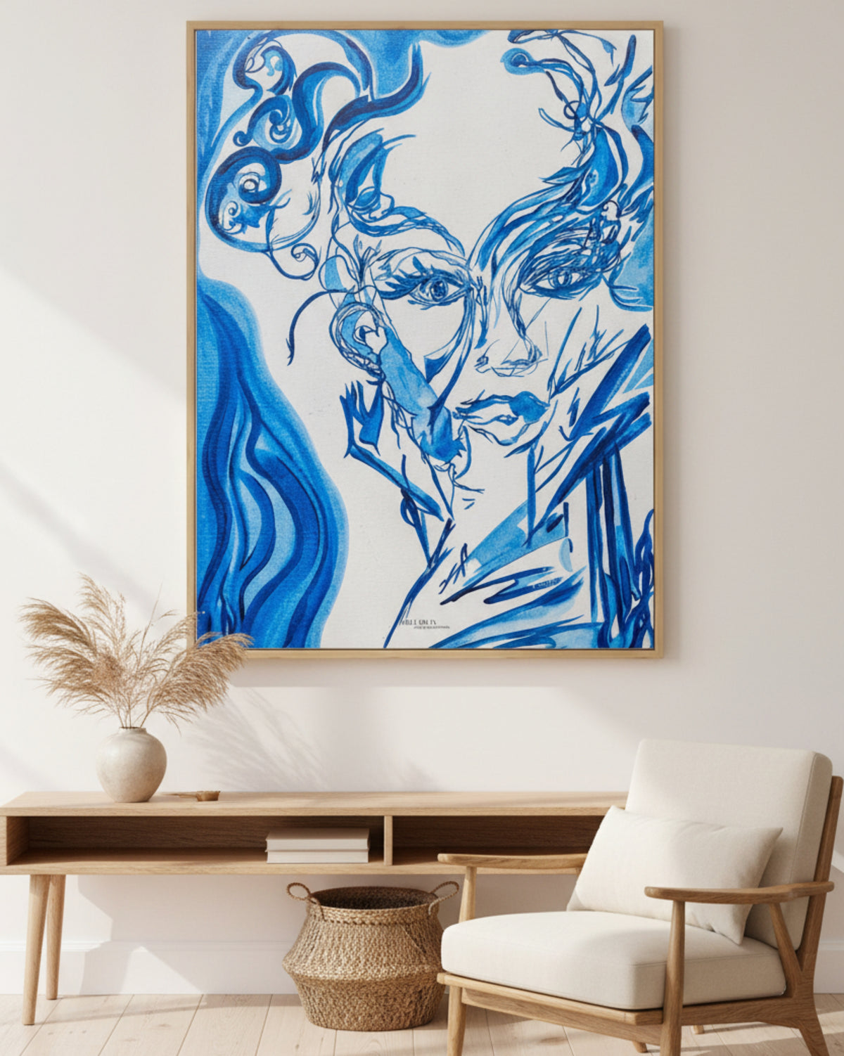 The Lady in the Mirror in the Morning - Canvas Art Print