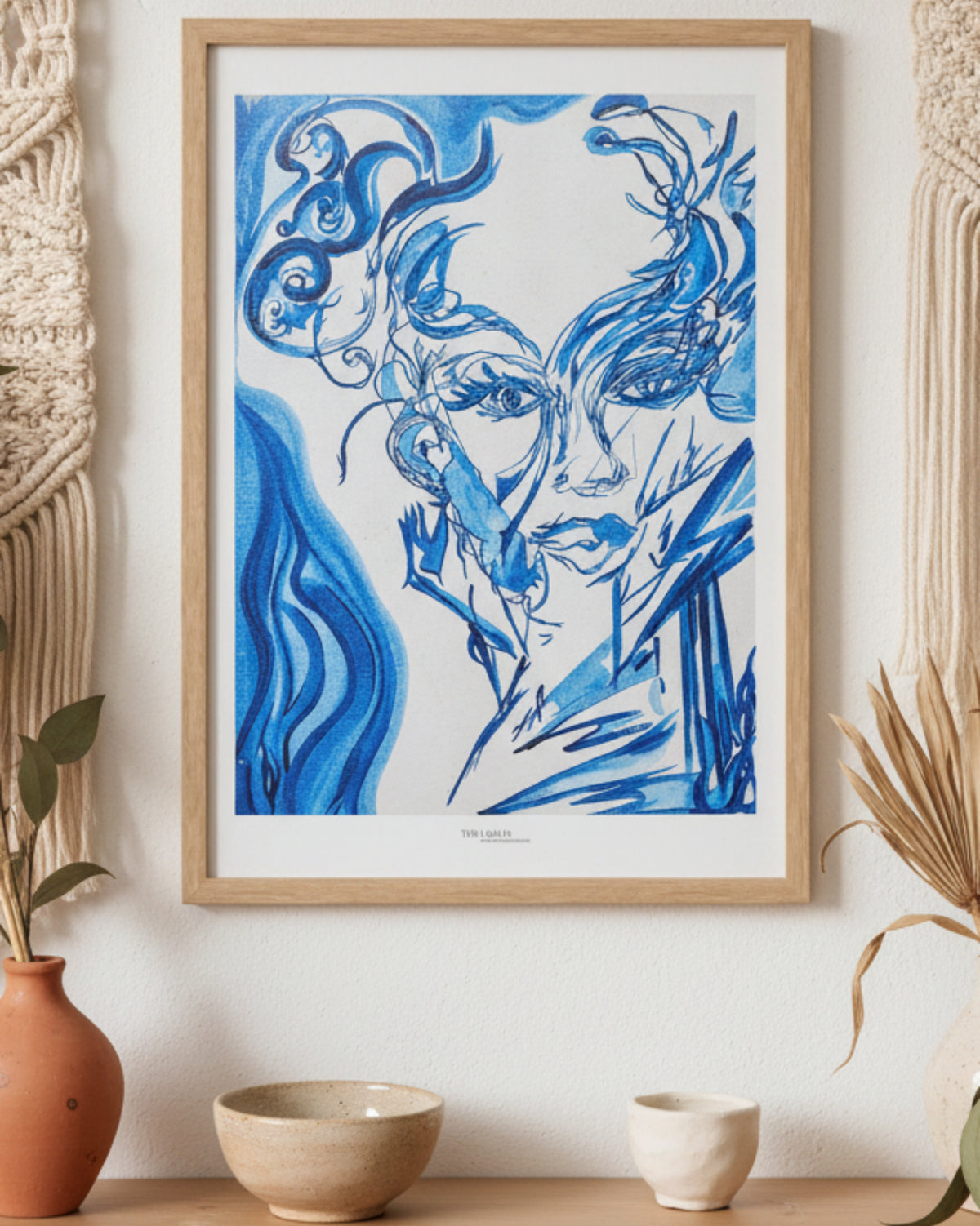 The Lady in the Mirror in the Morning - Print on Fine Art Paper