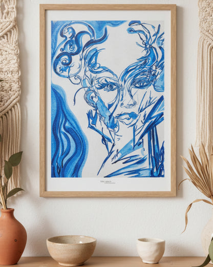 The Lady in the Mirror in the Morning - Print on Fine Art Paper