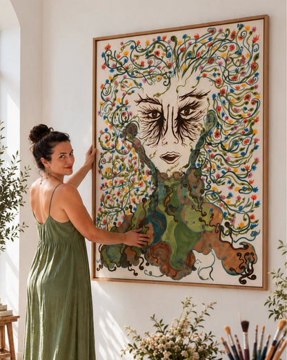 Lady Earth - Canvas Art Print