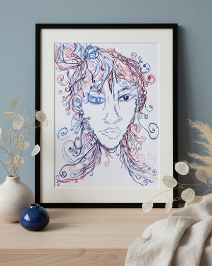 The Lady Creating - Original Painting