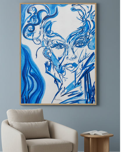 The Lady in the Mirror in the Morning - Canvas Art Print