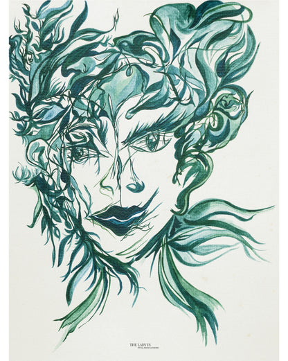 The Lady in the Mirror and the Hair... Again - Canvas Art Print