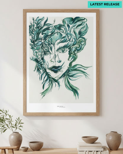 The Lady in the Mirror and the Hair... Again - Print on Fine Art Paper