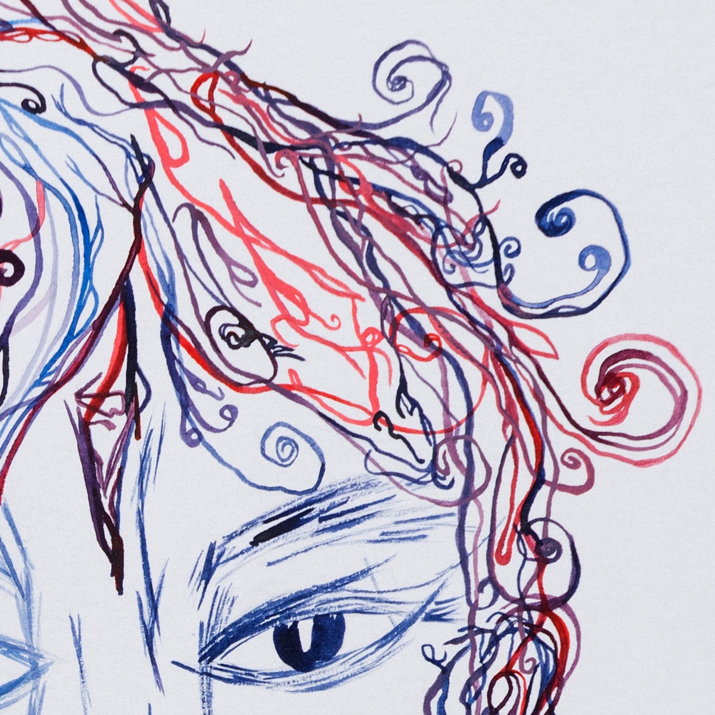 The Lady Creating - Print on Fine Art Paper