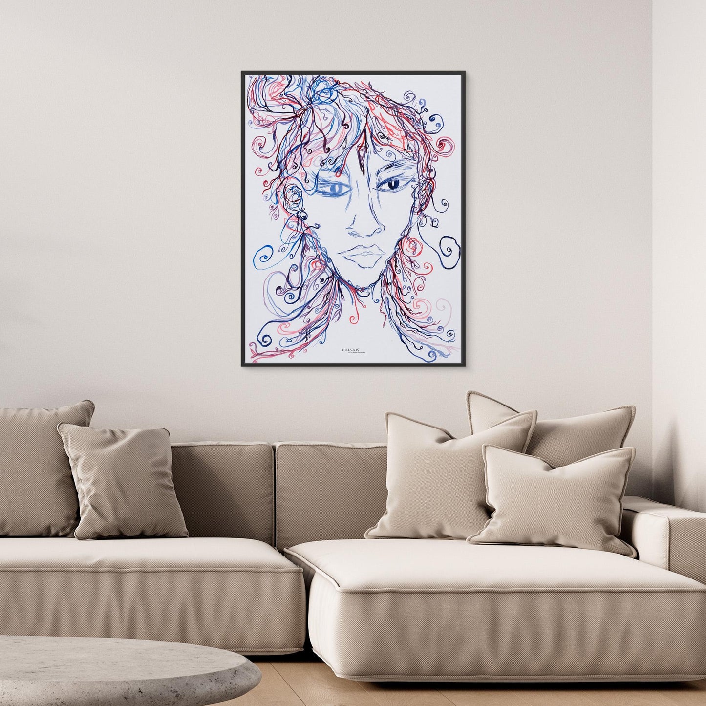 The Lady Creating - Canvas Art Print