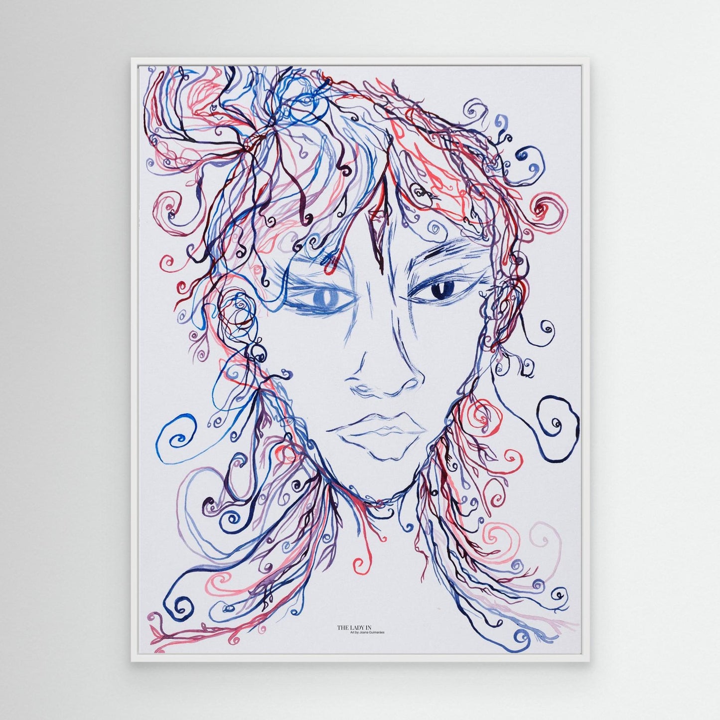 The Lady Creating - Canvas Art Print