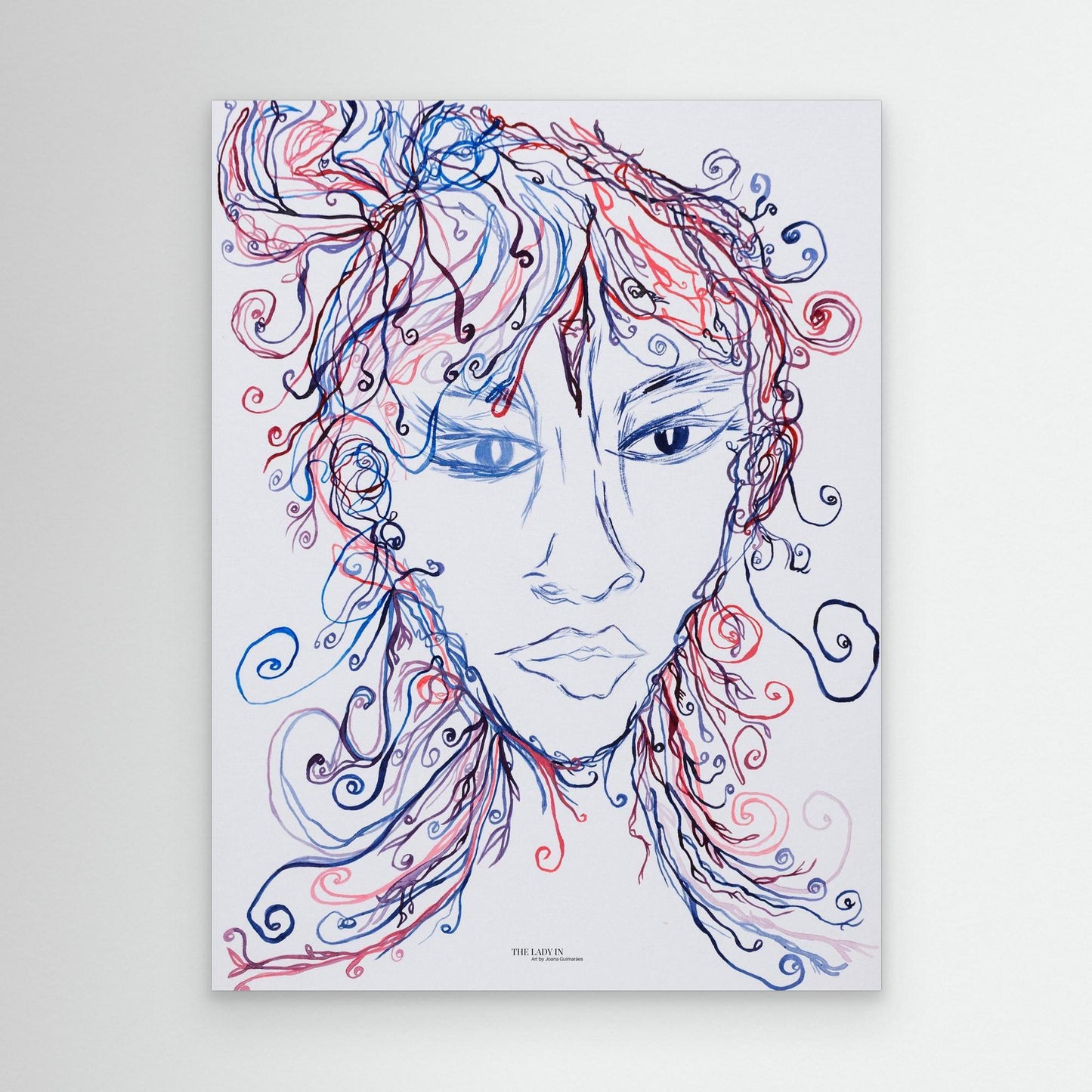 The Lady Creating - Canvas Art Print