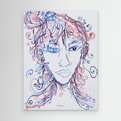 The Lady Creating - Canvas Art Print