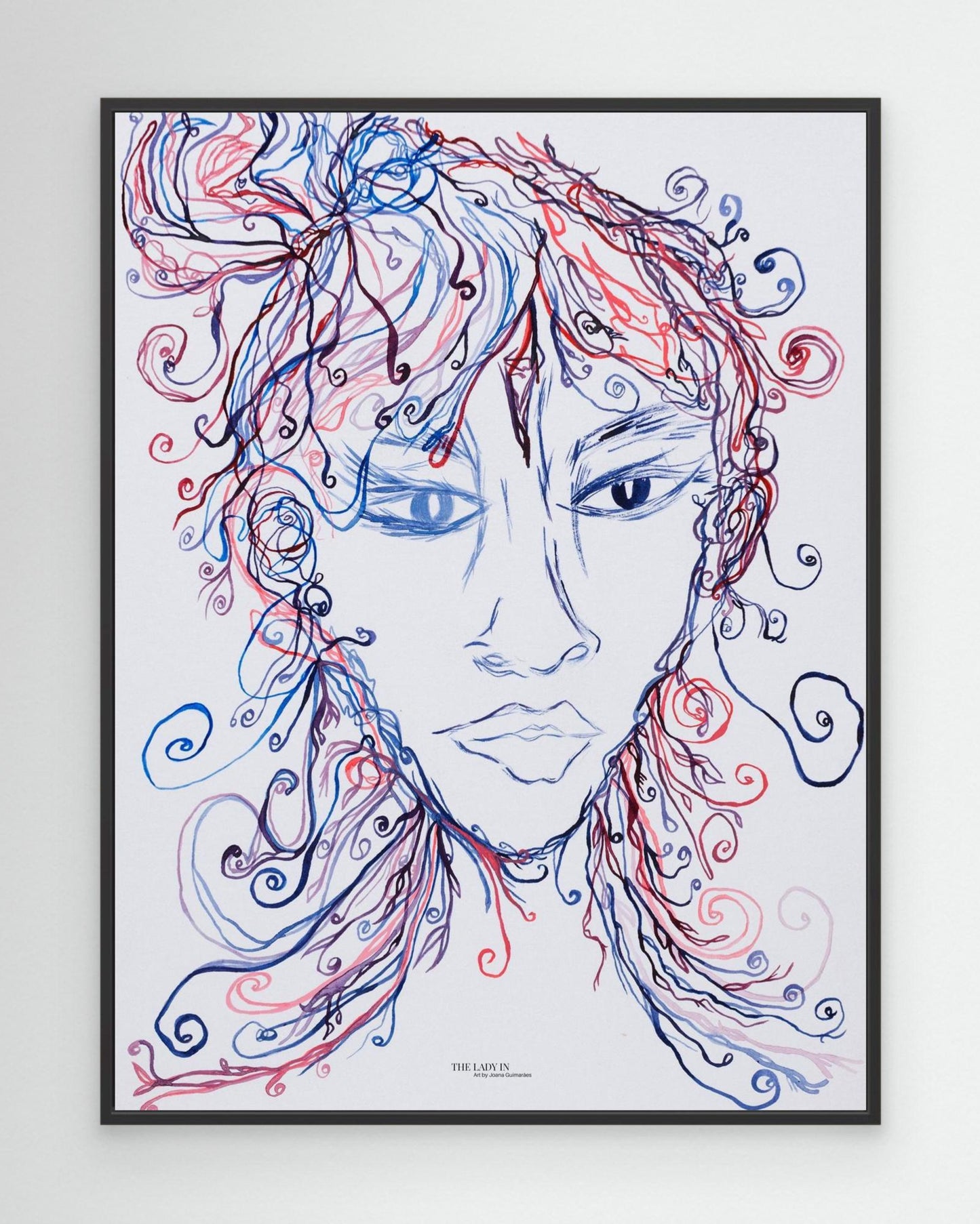 The Lady Creating - Canvas Art Print