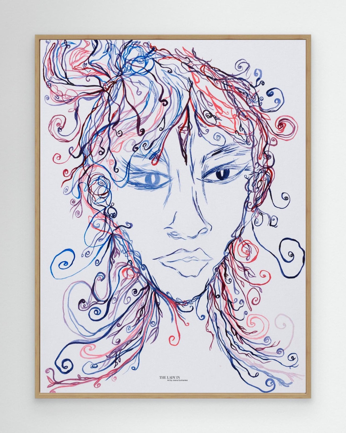 The Lady Creating - Canvas Art Print