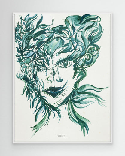 The Lady in the Mirror and the Hair... Again - Canvas Art Print