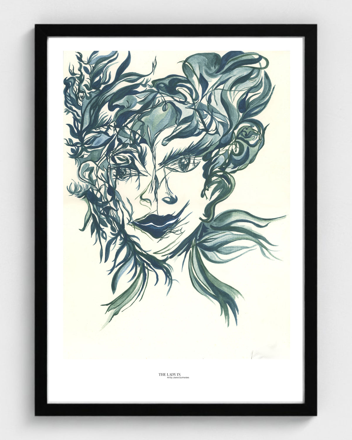 The Lady in the Mirror and the Hair... Again - Print on Fine Art Paper