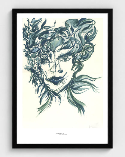 The Lady in the Mirror and the Hair... Again - Print on Fine Art Paper