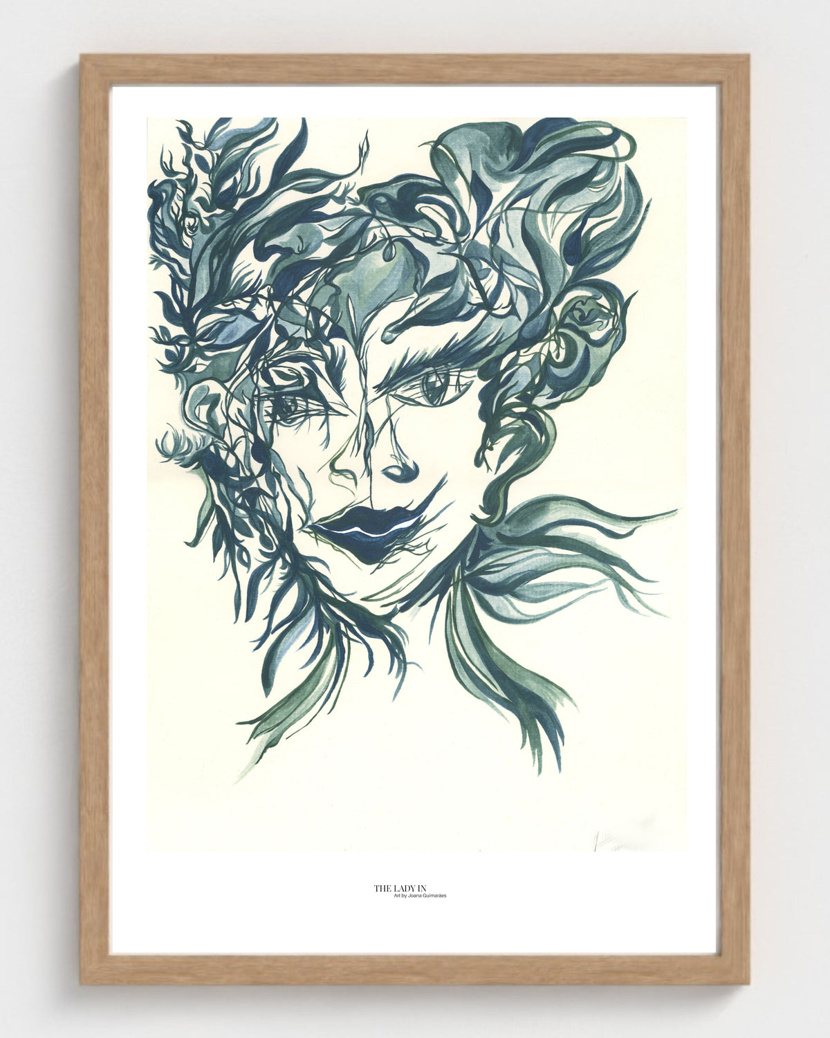 The Lady in the Mirror and the Hair... Again - Print on Fine Art Paper