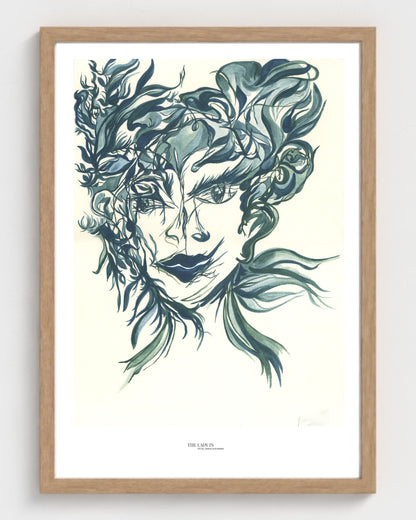 The Lady in the Mirror and the Hair... Again - Print on Fine Art Paper