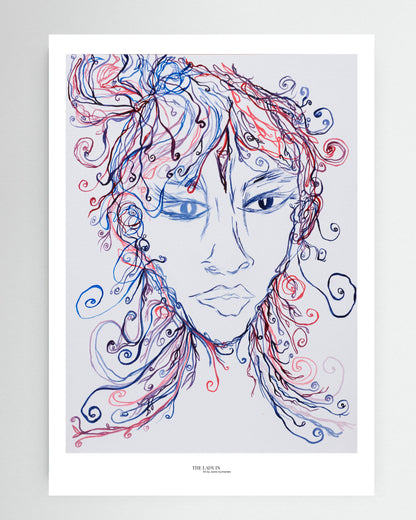 The Lady Creating - Print on Fine Art Paper