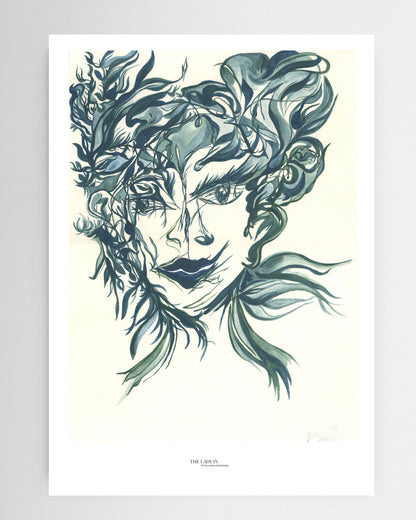 The Lady in the Mirror and the Hair... Again - Print on Fine Art Paper