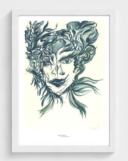 The Lady in the Mirror and the Hair... Again - Print on Fine Art Paper