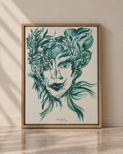 The Lady in the Mirror and the Hair... Again - Canvas Art Print