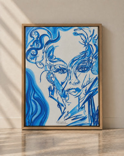 The Lady in the Mirror in the Morning - Canvas Art Print
