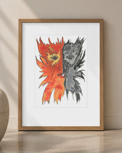 Half Asleep Half Awake - Original Painting