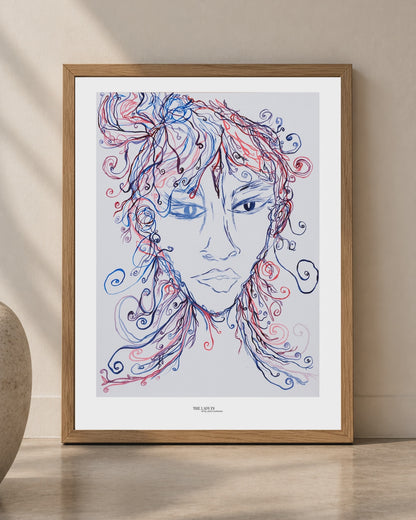 The Lady Creating - Print on Fine Art Paper