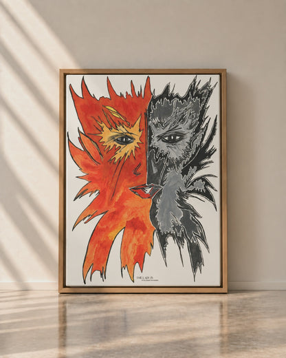 Half Asleep Half Awake - Canvas Art Print