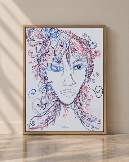 The Lady Creating - Canvas Art Print