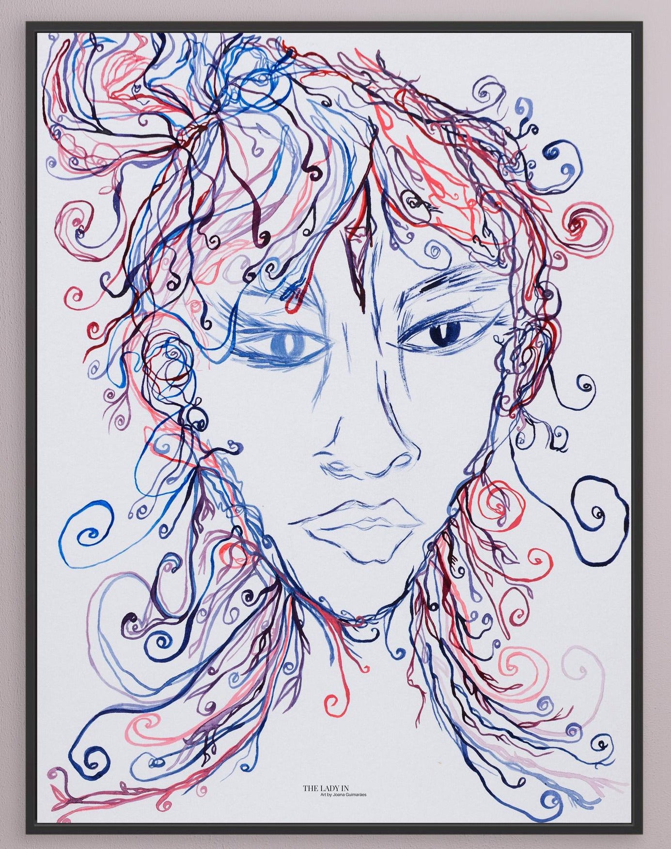 The Lady Creating - Canvas Art Print