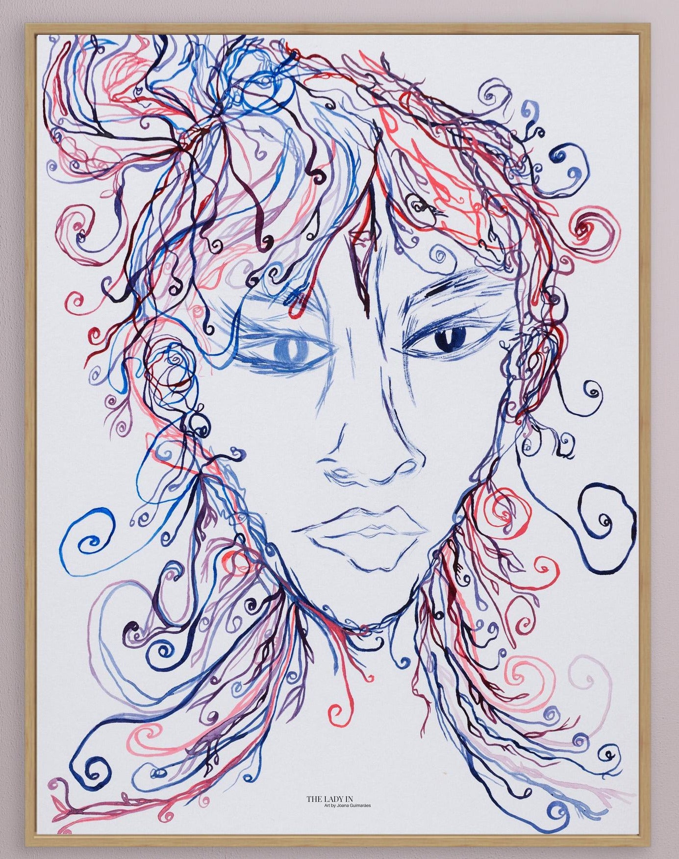 The Lady Creating - Canvas Art Print