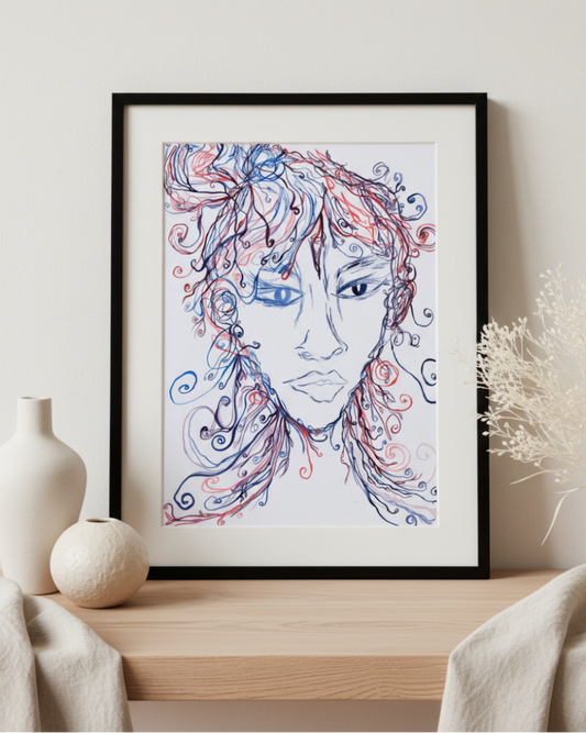 The Lady Creating - Original Painting