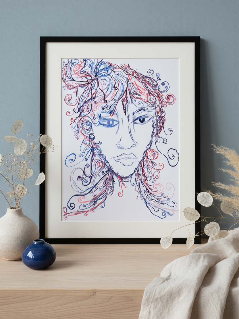 The Lady Creating - Original Painting