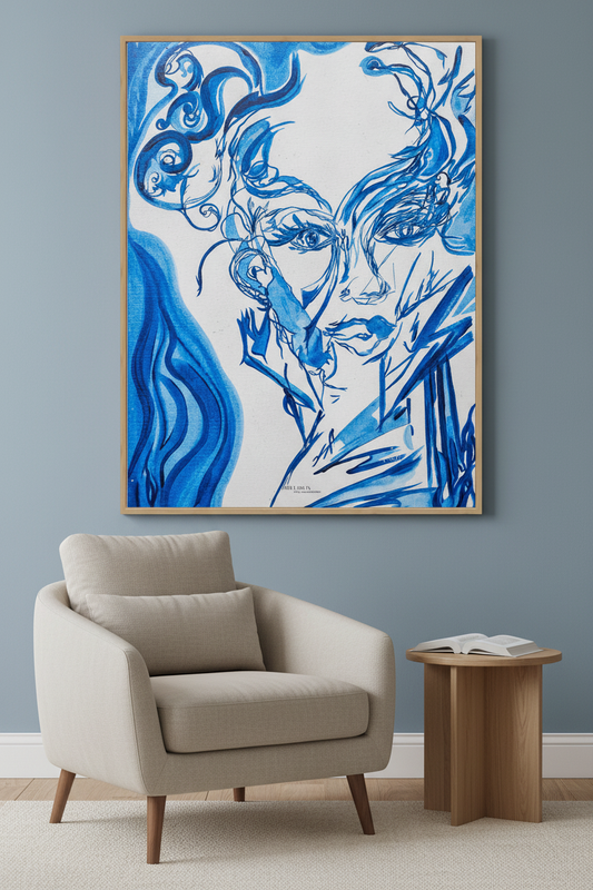 The Lady in the Mirror in the Morning - Canvas Art Print