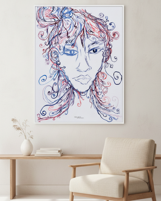 The Lady Creating - Canvas Art Print
