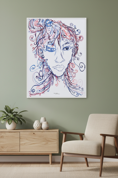 The Lady Creating - Canvas Art Print