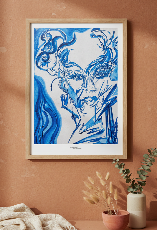 The Lady in the Mirror in the Morning - Print on Fine Art Paper