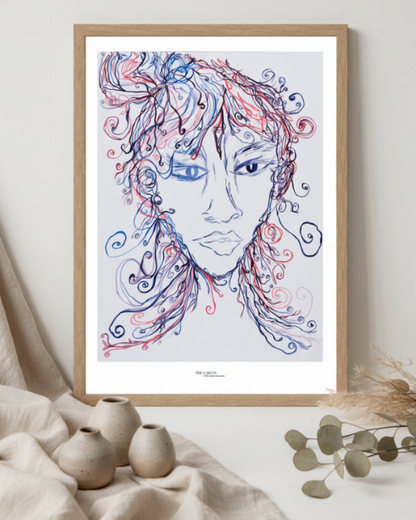 The Lady Creating - Print on Fine Art Paper