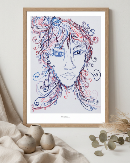 The Lady Creating - Print on Fine Art Paper