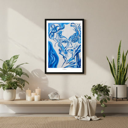 The Lady in the Mirror in the Morning - Print on Fine Art Paper