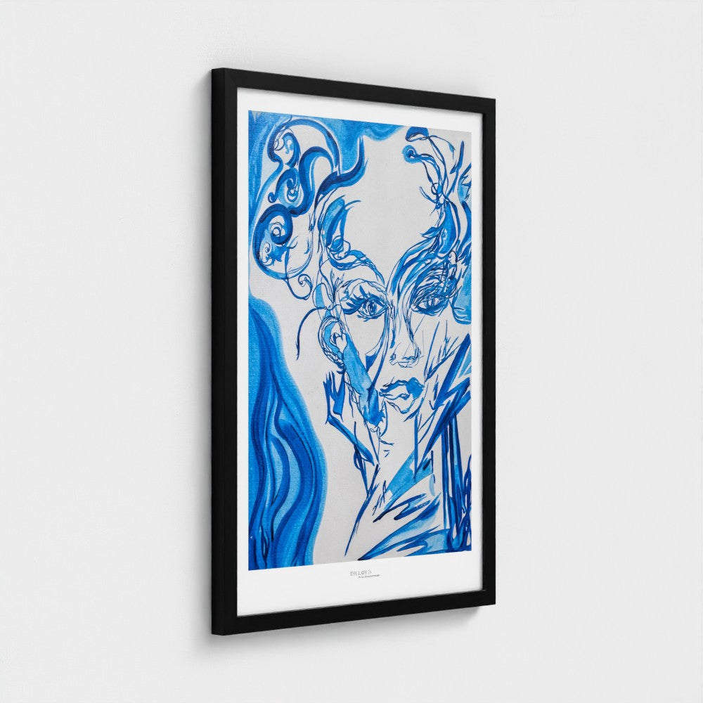 The Lady in the Mirror in the Morning - Print on Fine Art Paper