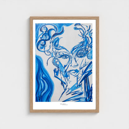 The Lady in the Mirror in the Morning - Print on Fine Art Paper