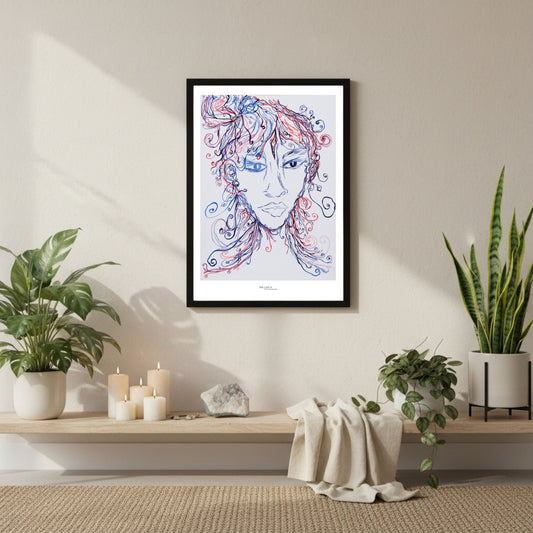 The Lady Creating - Print on Fine Art Paper