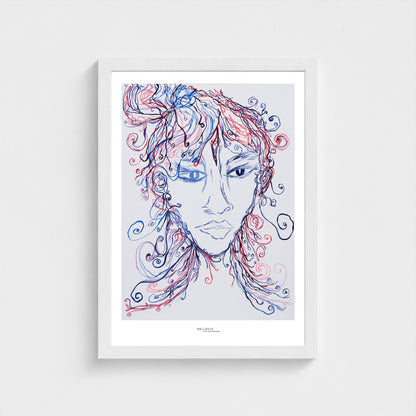 The Lady Creating - Print on Fine Art Paper