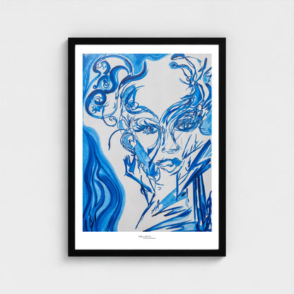 The Lady in the Mirror in the Morning - Print on Fine Art Paper